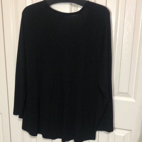 Torrid black ribbed sweater with lace size 4 - Picture 5 of 8